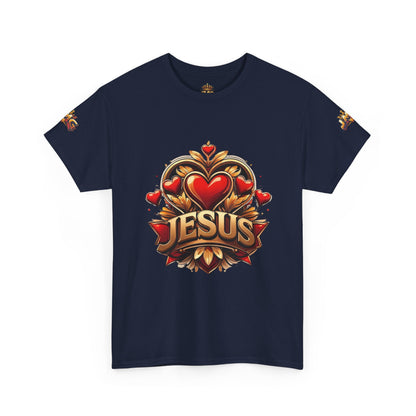 Faith-Inspired Unisex Tee: Jesus Love & JMG Crown Design, Christian T-Shirt, Religious Apparel, Inspirational Gift, Casual Wear, [...]