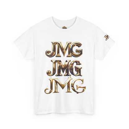 Stylish Unisex Heavy Cotton Tee with JMG & Jesus Prints, Graphic Tee, Casual Wear, Christian Apparel, Gift Idea