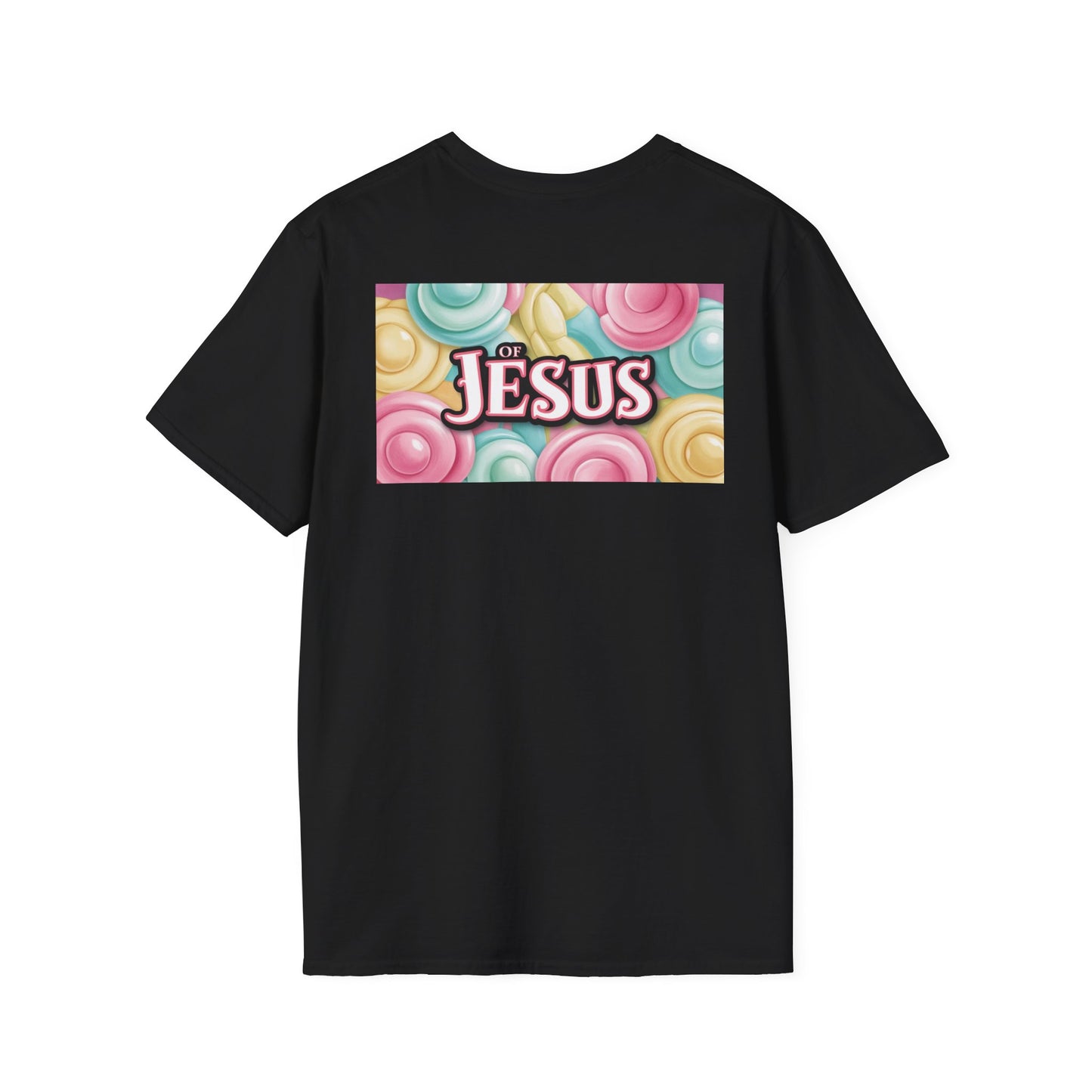 Vibrant Jesus Graphic T-Shirt, Unisex Softstyle Tee for Faith Lovers, Christian Apparel, Inspirational Gift, Casual Wear, Summer Style