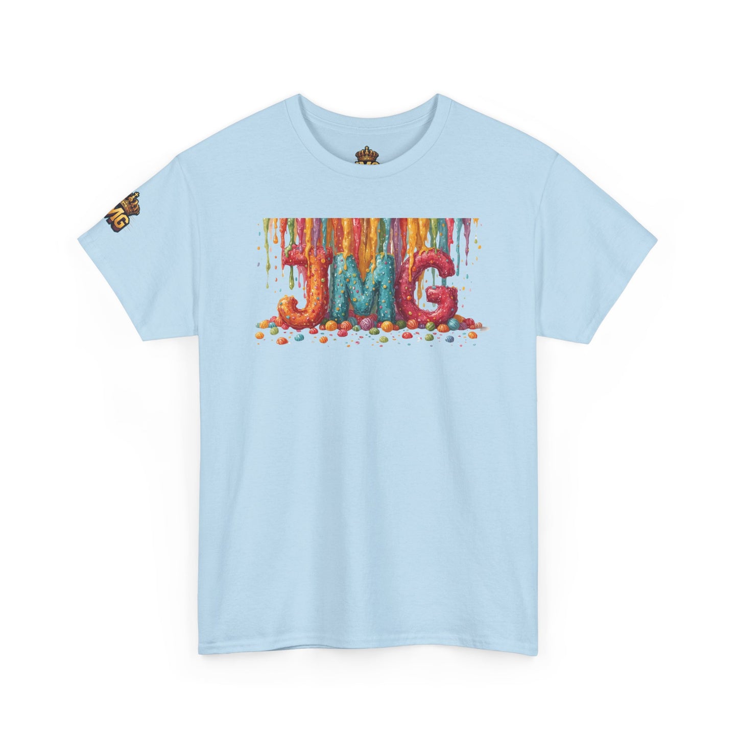 Rainbow Drip Unisex Heavy Cotton Tee, Colorful Graphic T-Shirt for Art Lovers, Casual Wear, Gift for Birthdays, Summer Vibes, Streetwear