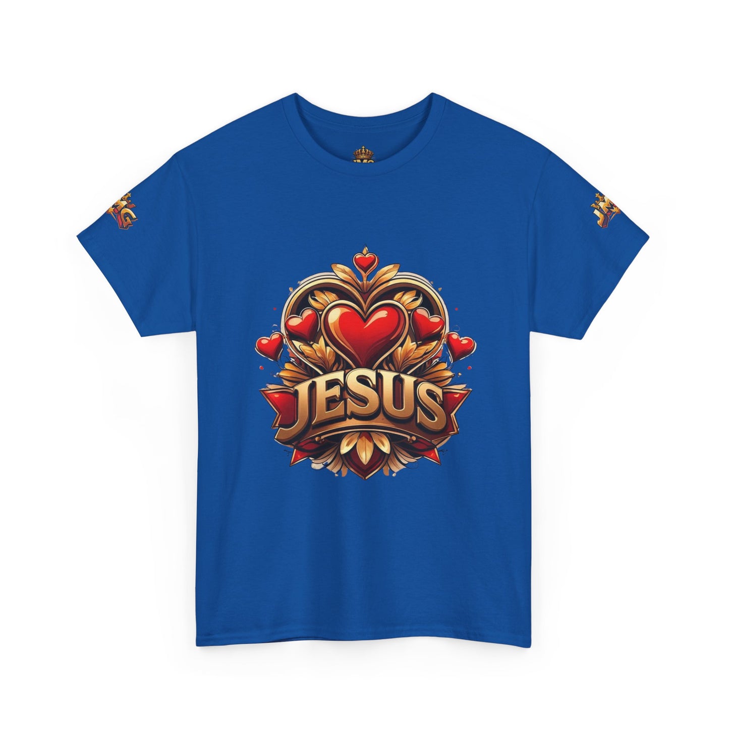 Faith-Inspired Unisex Tee: Jesus Love & JMG Crown Design, Christian T-Shirt, Religious Apparel, Inspirational Gift, Casual Wear, [...]