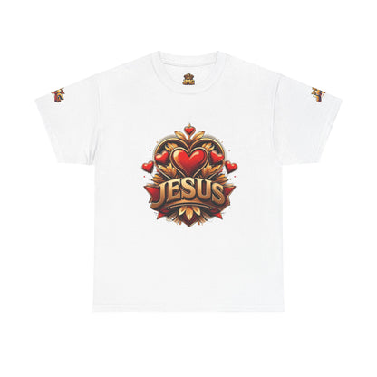 Faith-Inspired Unisex Tee: Jesus Love & JMG Crown Design, Christian T-Shirt, Religious Apparel, Inspirational Gift, Casual Wear, [...]