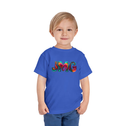 Colorful Kids' Tee Shirt, Toddler Graphic T-Shirt, Fun Playtime Shirt, Birthday Gift, Unique Kids Apparel, JMG Logo Design