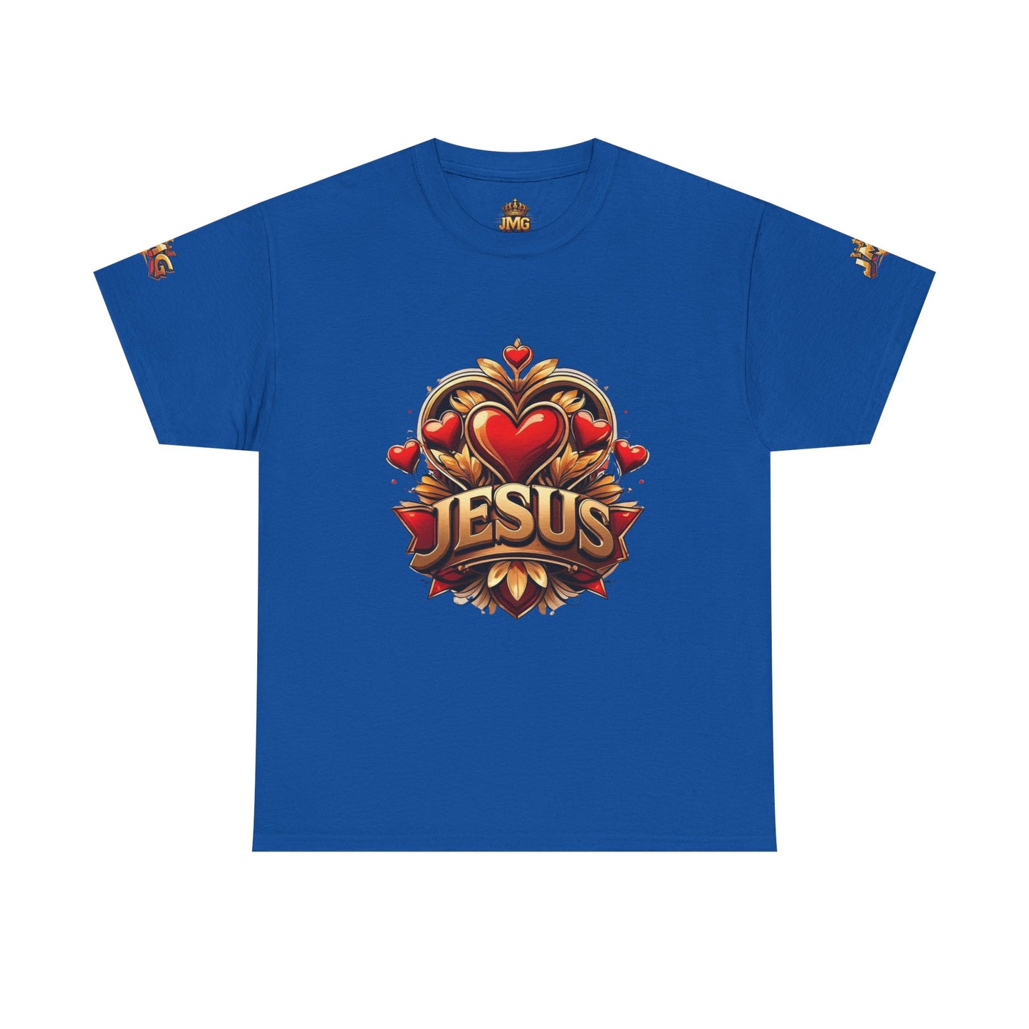 Faith-Inspired Unisex Tee: Jesus Love & JMG Crown Design, Christian T-Shirt, Religious Apparel, Inspirational Gift, Casual Wear, [...]