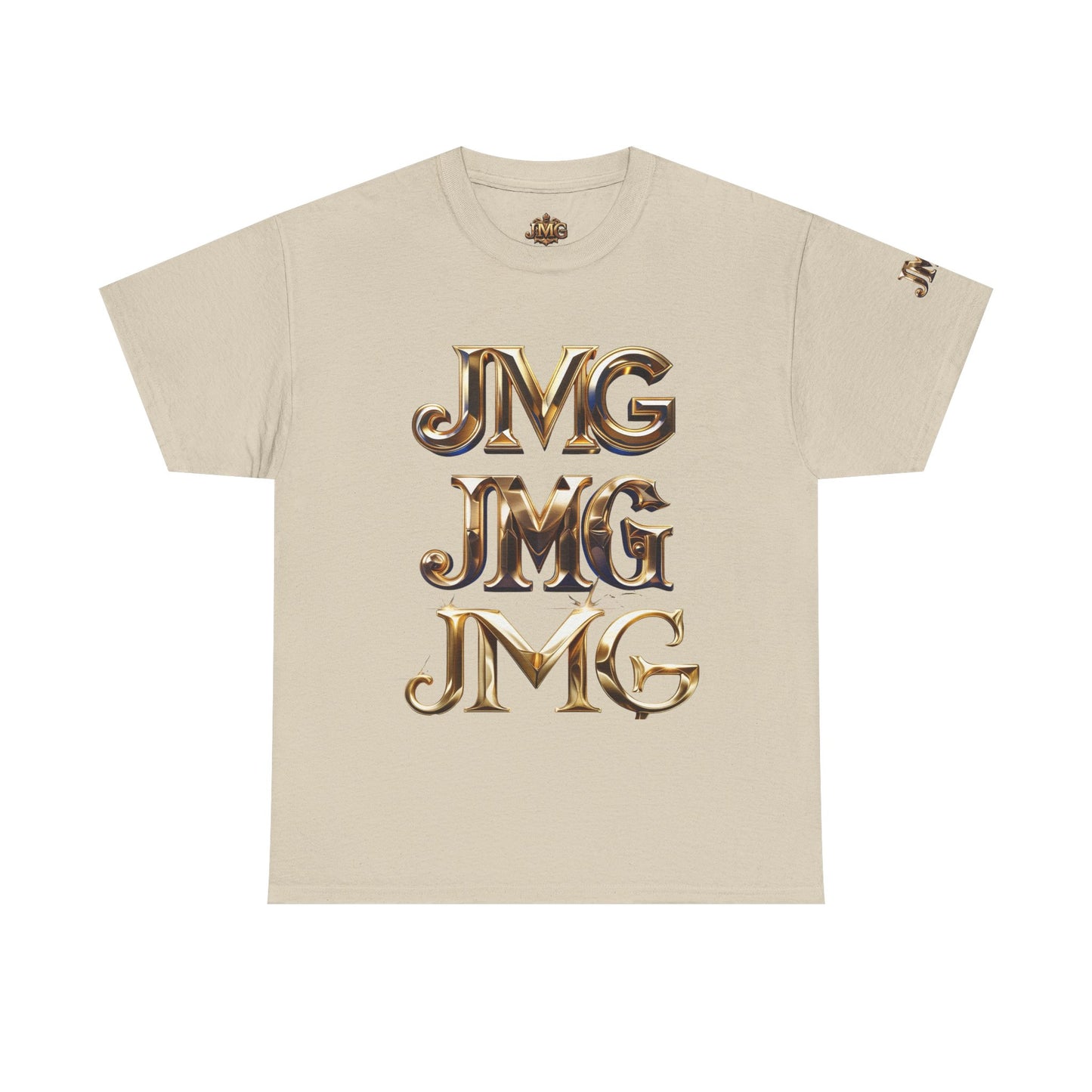 Stylish Unisex Heavy Cotton Tee with JMG & Jesus Prints, Graphic Tee, Casual Wear, Christian Apparel, Gift Idea