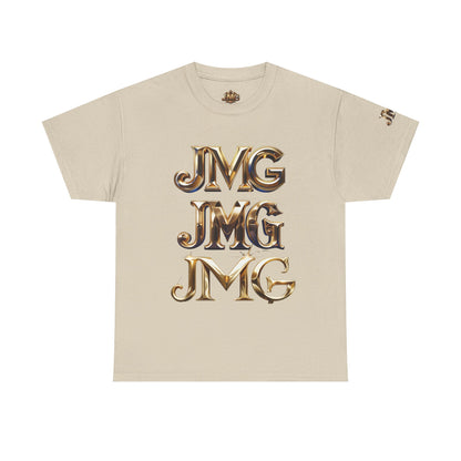 Stylish Unisex Heavy Cotton Tee with JMG & Jesus Prints, Graphic Tee, Casual Wear, Christian Apparel, Gift Idea