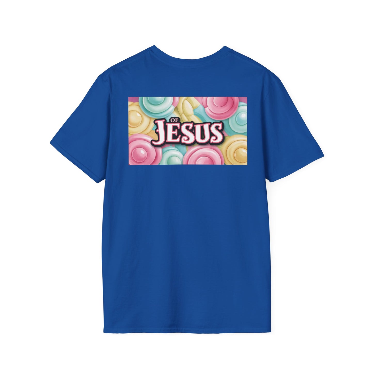 Vibrant Jesus Graphic T-Shirt, Unisex Softstyle Tee for Faith Lovers, Christian Apparel, Inspirational Gift, Casual Wear, Summer Style