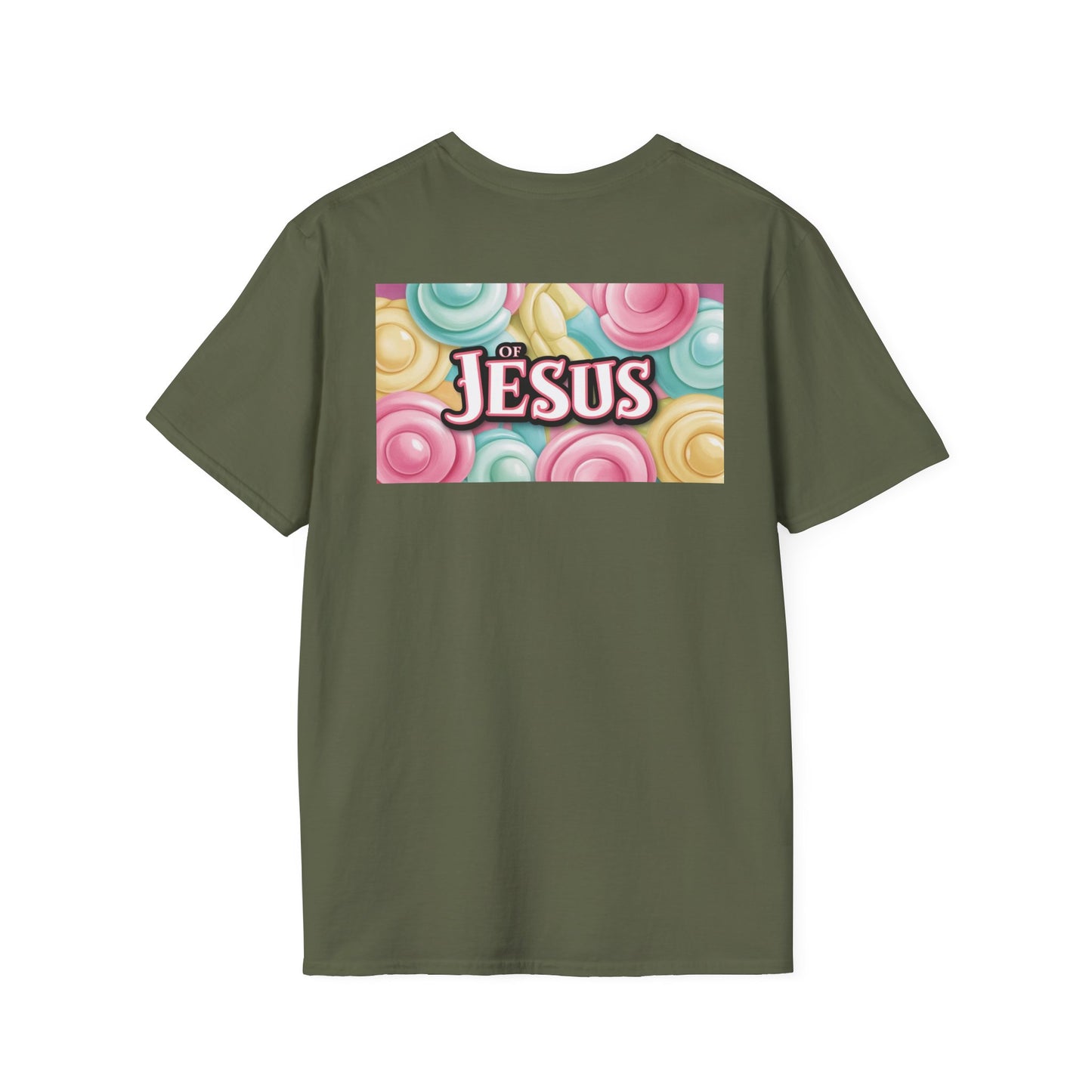 Vibrant Jesus Graphic T-Shirt, Unisex Softstyle Tee for Faith Lovers, Christian Apparel, Inspirational Gift, Casual Wear, Summer Style