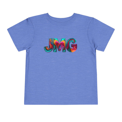 Colorful Kids' Tee Shirt, Toddler Graphic T-Shirt, Fun Playtime Shirt, Birthday Gift, Unique Kids Apparel, JMG Logo Design