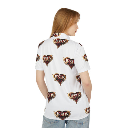 Stylish Christian Polo Shirt, Faith-Inspired Apparel for Men, Jesus Themed Gift, Casual Church Wear, Unique Religious Clothing