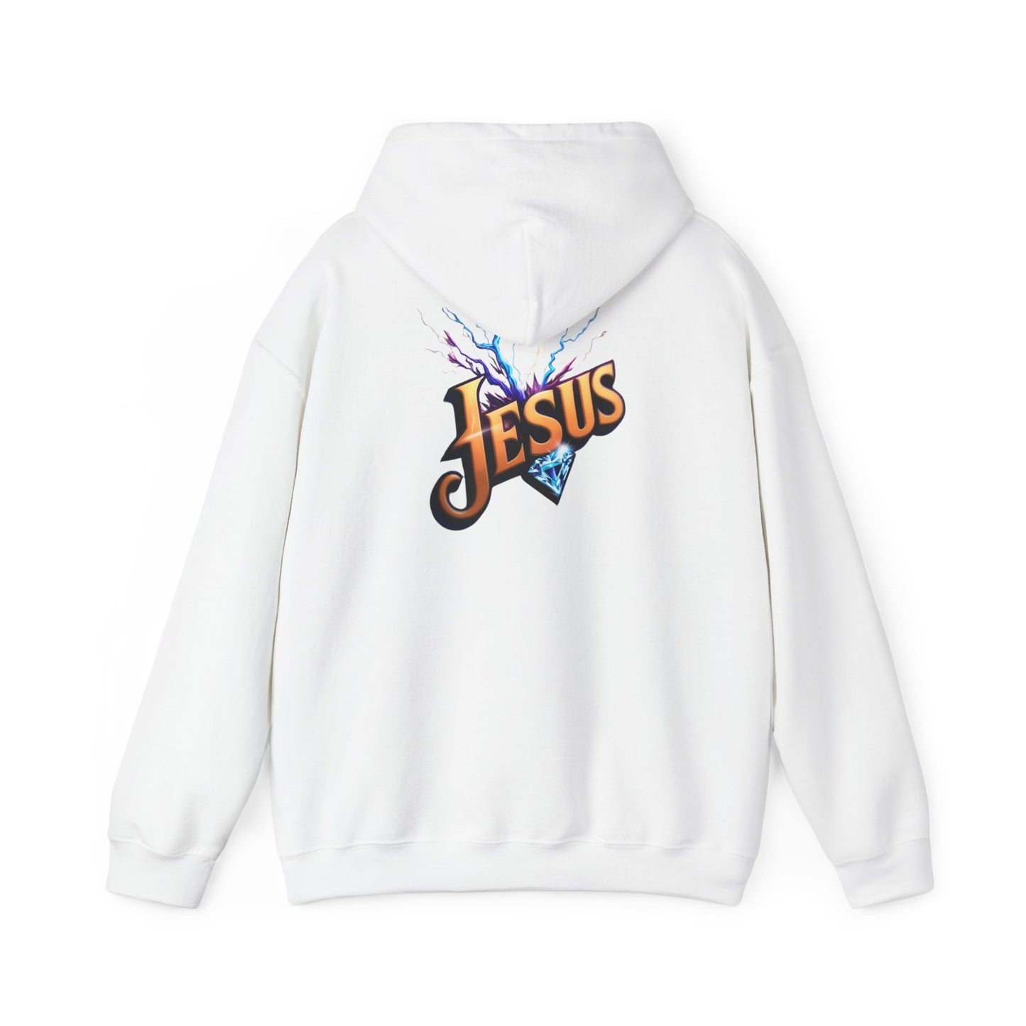 Stylish Unisex Hoodie with JMG & Jesus Designs for Casual Wear, Religious Gifts, Cozy Streetwear, Trendy Apparel