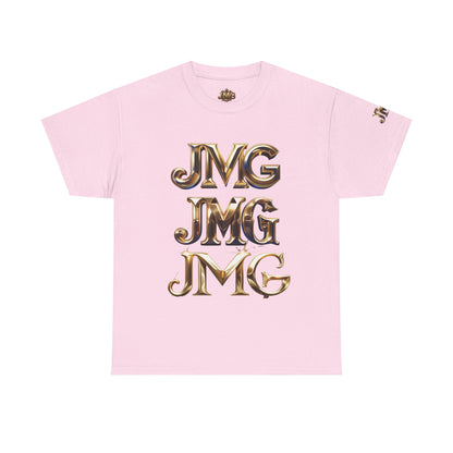 Stylish Unisex Heavy Cotton Tee with JMG & Jesus Prints, Graphic Tee, Casual Wear, Christian Apparel, Gift Idea