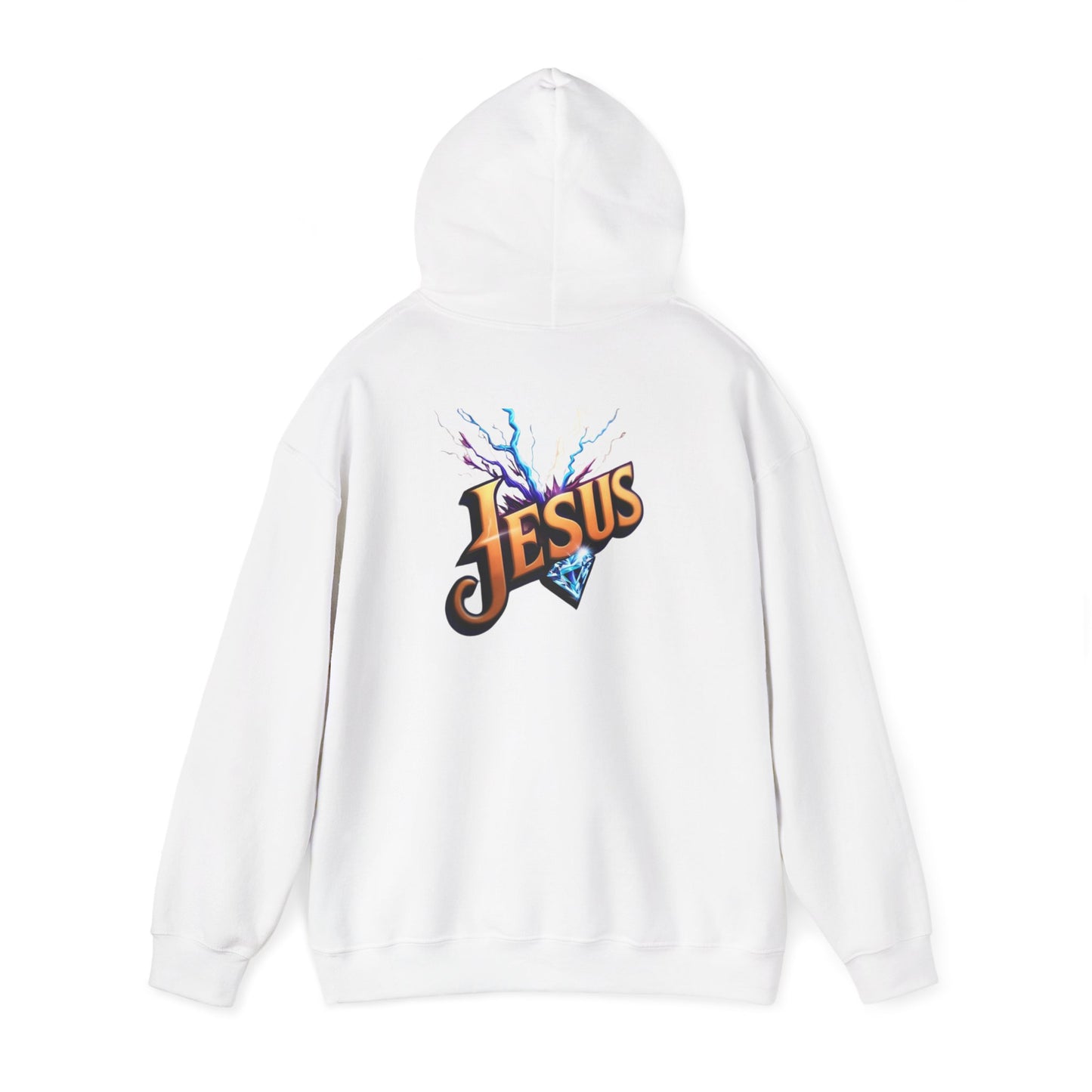 Stylish Unisex Hoodie with JMG & Jesus Designs for Casual Wear, Religious Gifts, Cozy Streetwear, Trendy Apparel