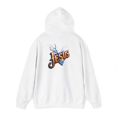 Stylish Unisex Hoodie with JMG & Jesus Designs for Casual Wear, Religious Gifts, Cozy Streetwear, Trendy Apparel