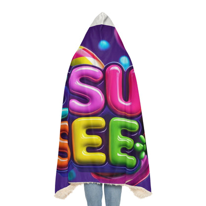 Colorful Snuggle Blanket with 'Jesus See' - Cozy Throw for Home, Gift for Kids, Church Events, Holidays, and More