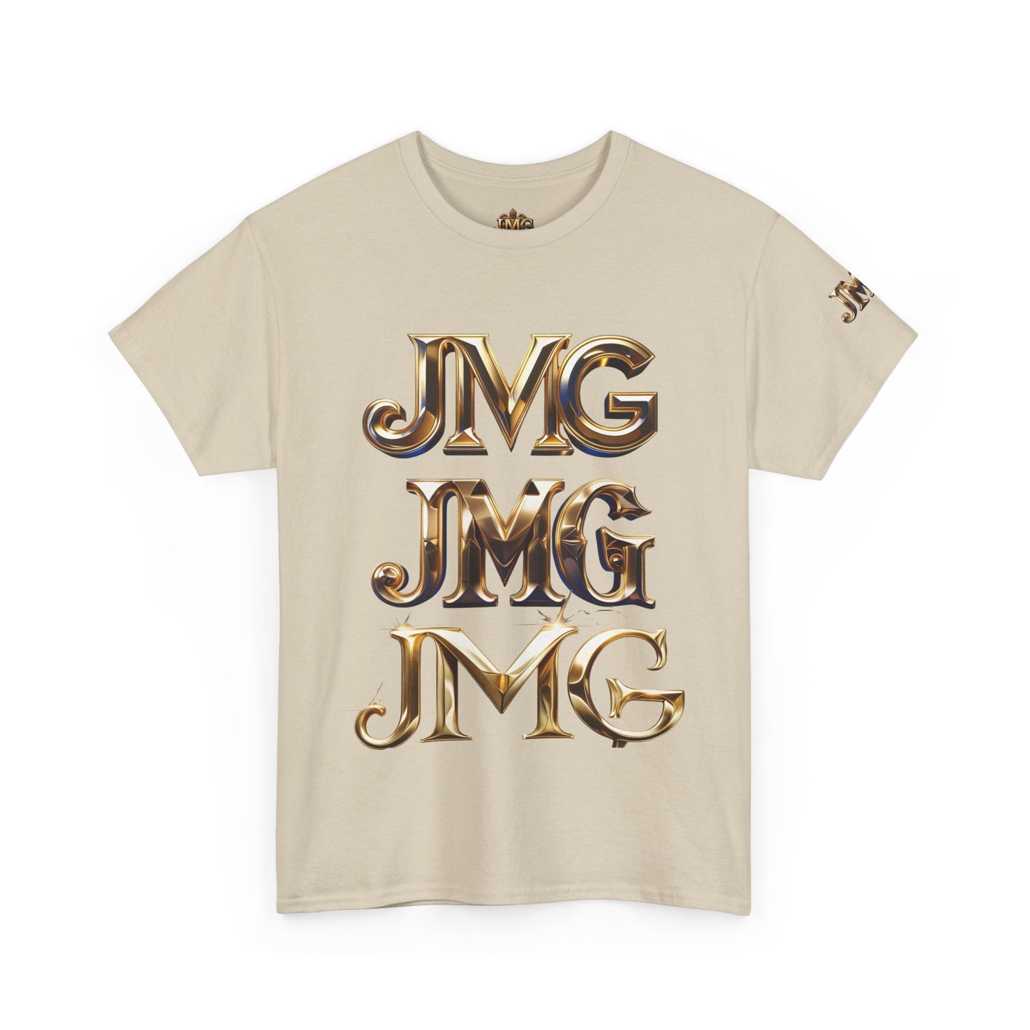 Stylish Unisex Heavy Cotton Tee with JMG & Jesus Prints, Graphic Tee, Casual Wear, Christian Apparel, Gift Idea