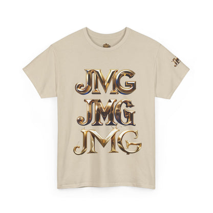 Stylish Unisex Heavy Cotton Tee with JMG & Jesus Prints, Graphic Tee, Casual Wear, Christian Apparel, Gift Idea